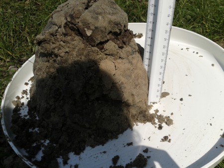 Onze grond met liniaal